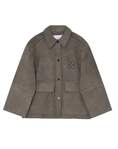 Day Birger et Mikkelsen - Harry Light Suede Jakke - Walnut